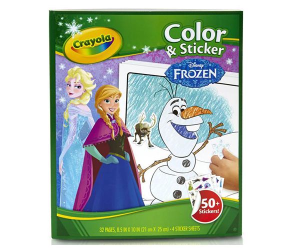 Crayola: Jégvarázs 2 színező, kifestő és matricázó füzet