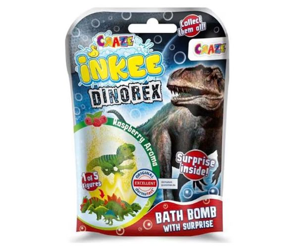 Craze: Fürdőbomba gyűjthető meglepetés dinoszaurusz figurával - EPEE