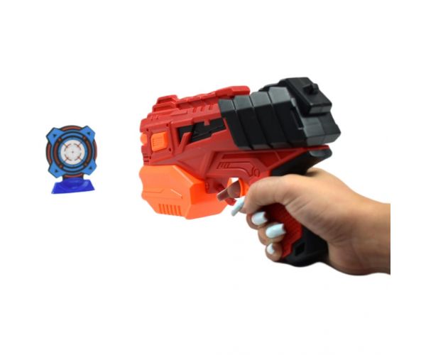 Crazy Launcher: Manuális szivacslövő szett céltáblával és lövedékkel 24cm