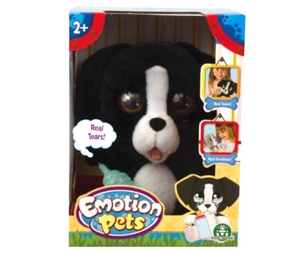 Cry Pets: Pityergő fekete kiskutya plüss játék