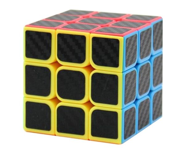 Cube World: Bűvös kocka karbon mintával 3x3-as