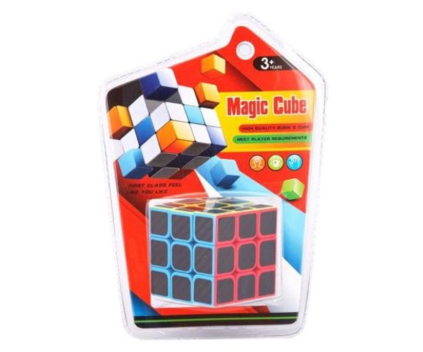 Cube World: Bűvös kocka karbon mintával 3x3-as