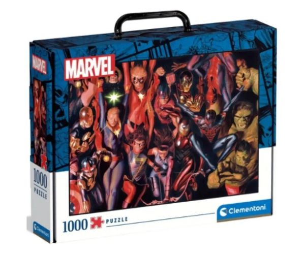 Marvel Superhrdinovia 1000ks puzzle v kufri - Clementoni