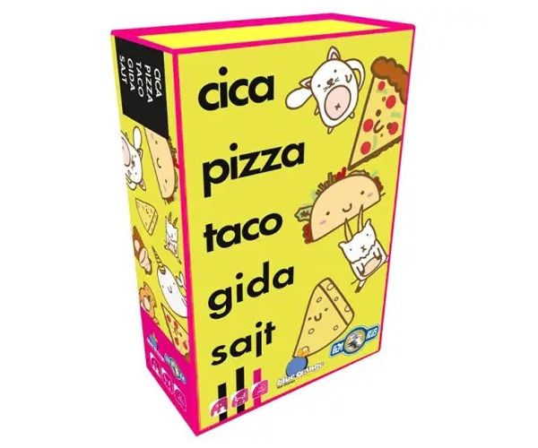 Cica, pizza, taco, kozľa, syr spoločenská hra