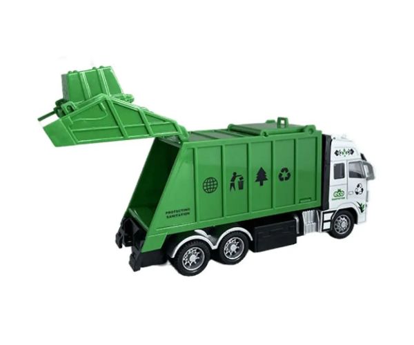 RC auto na prepravu odpadu alebo kontajnerov na diaľkové ovládanie so svetlom 27MHz 1/36 20cm v dvoc