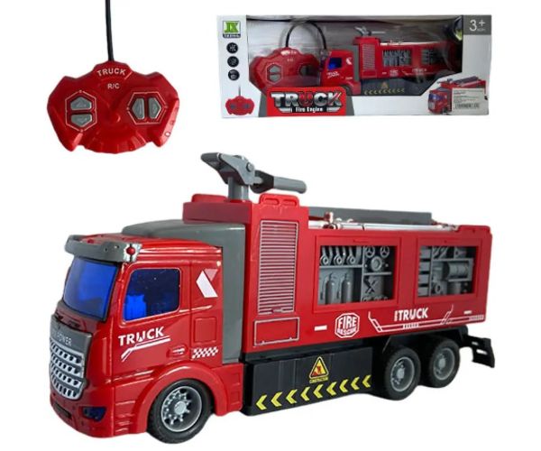 RC Hasičské auto na diaľkové ovládanie so svetelnými efektmi 1/48 19cm