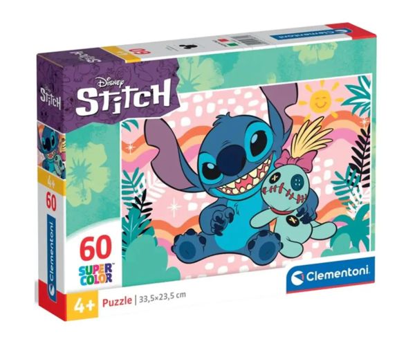 Lilo a Stitch Scrump plyšová hračka 60-dielne supercolor puzzle - Clementoni