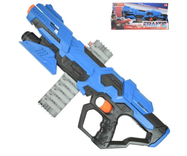 Zbraň so špongiovými nábojmi s 10 metrovým dostrelom 49cm