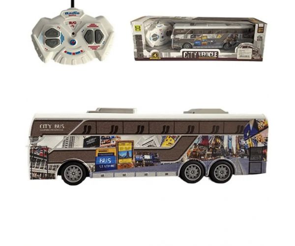 RC Travel City Autobux so svetlom na diaľkové ovládanie 27MHz 1/32  25 cm