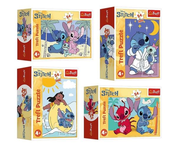 Stitch 54ks mini puzzle v rôznych variantoch 1ks - Trefl