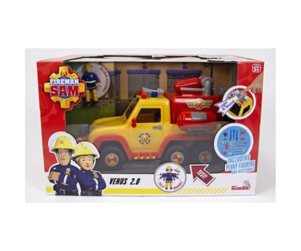 Požiarník Sam: Venus 2.0 hasičské auto so svetlom a zvukom, hrací set - Simba Toys