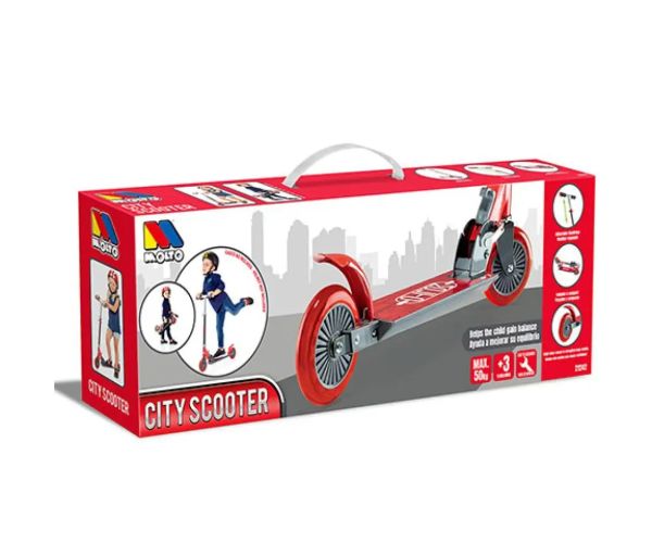 Molto: City Scooter červená kolobežka