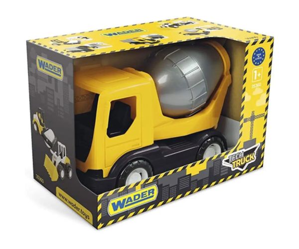 Tech Truck žltý domiešavač betónu 23cm - Wader