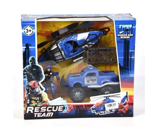 Rescue Team policajný hrací set s Jeep a doplnkami