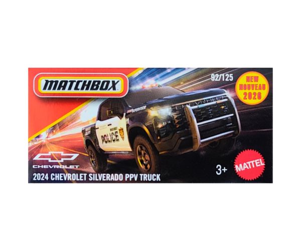 Matchbox: Kartónová 2024 Chevrolet Silverado PPV Truck autíčko 1/64 - Mattel