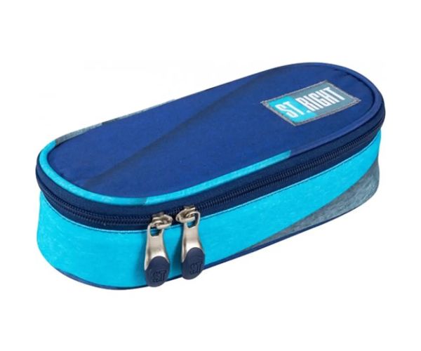 St.Right oválny peračník s modrým odtieňom 23 cm