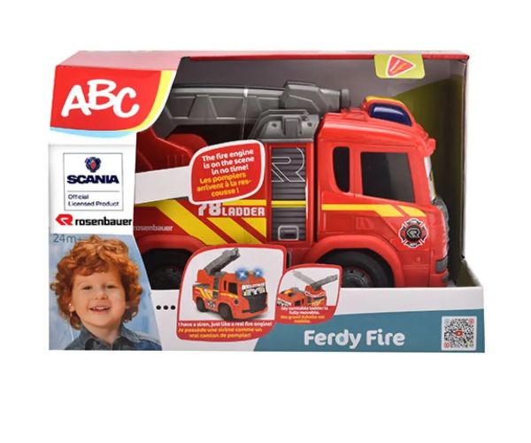 ABC Fredy Fire hasičské auto so svetlom a zvukom 25cm - Simba Toys