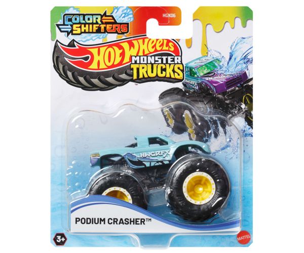 Hot Wheels Monster Trucks: Zmenšujúce sa autíčko - Podium Crasher - Mattel