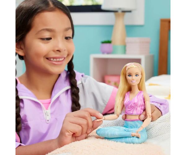 Barbie: Flexibilná joga bábika so svetlými vlasmi - Mattel