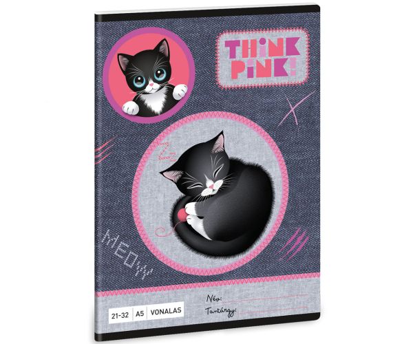 Ars Una: Think Pink A5 linkovaný zošit 21-32
