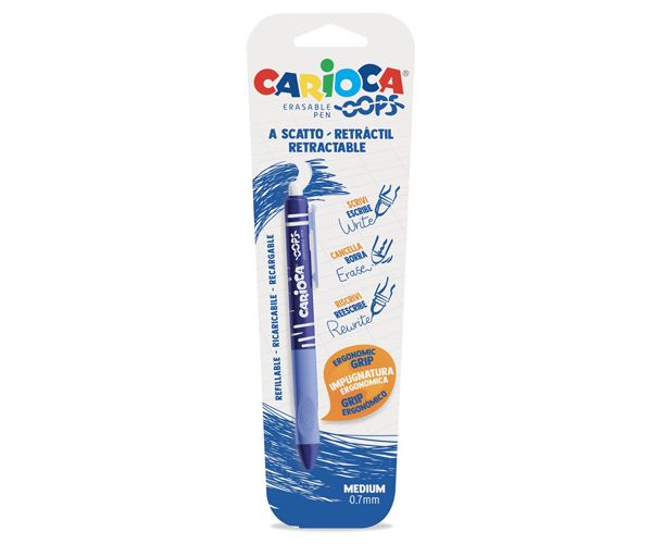 Oops modré zmazateľné pero 0,7 mm - Carioca