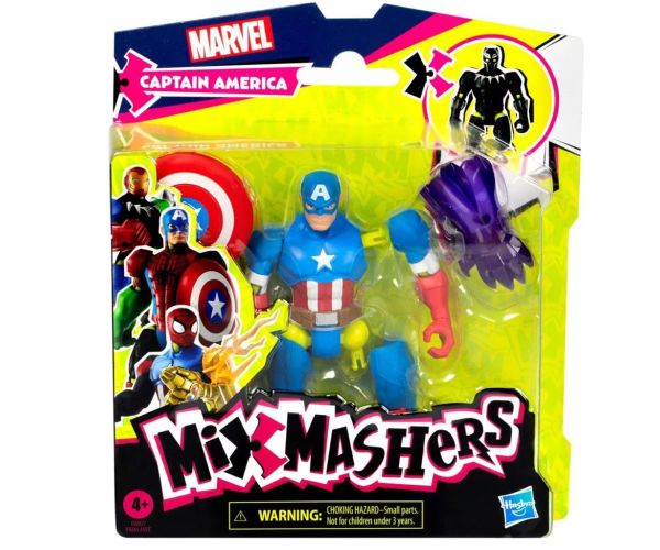 Marvel Mix Mashers: Avengers Kapitán Amerika figúrka s doplnkami - Hasbro