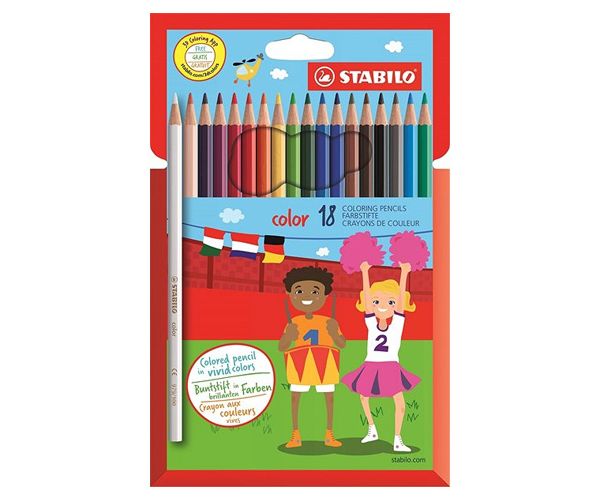 Stabilo: Color 18 dielny set farebných ceruziek