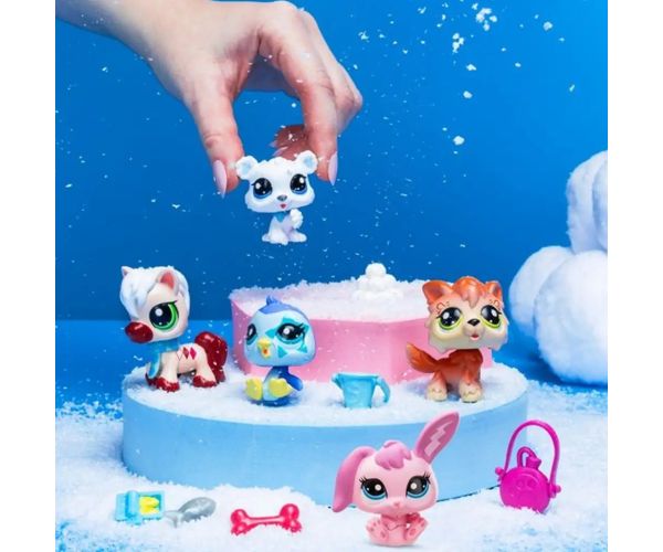 Littlest Pet Shop: Zimní priatelia 5-dielna figúrková sada 2. séria