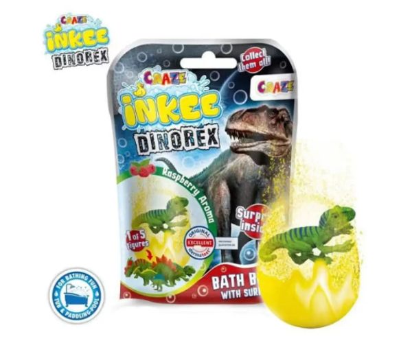 Craze: Bomba do kúpeľa so zberateľskou prekvapivou figúrkou dinosaura - EPEE