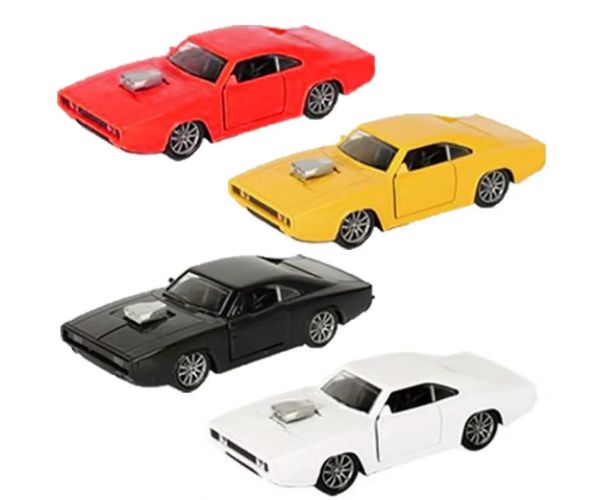Naťahovacie autíčko Dodge Charger 500 so svetlom a zvukom 1/32 rôzne druhy