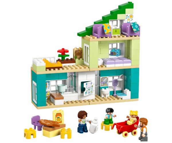 LEGO® DUPLO®: 3 v 1 moderný rodinný dom s figúrkami (10470)