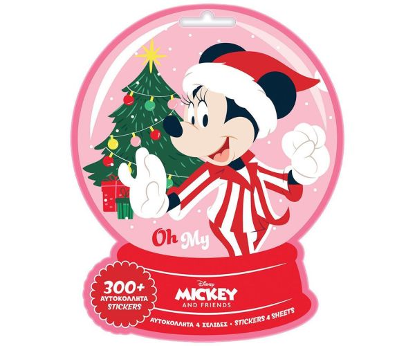 Luna: Disney Minnie Mouse vianočná samolepková sada 300ks