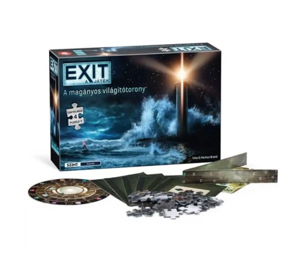 EXIT - Osamelý maják, puzzle spoločenská hra - Piatnik (maď.jaz)