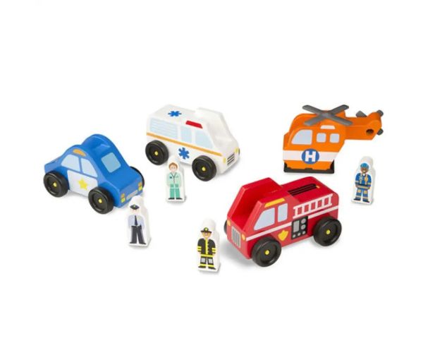 Núdzový prípad vozidlá a figúrky  - Melissa & Doug