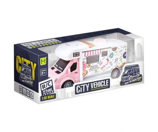 RC Diaľkovo ovládané auto na prepravu jedla so svetlom 27MHz 1/32