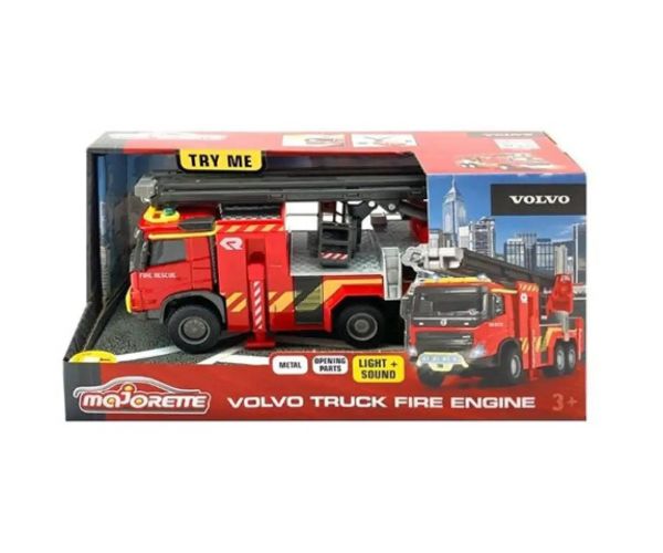 Majorette: Volvo hasičské auto so svetlom a zvukom 19 cm - Simba Toys