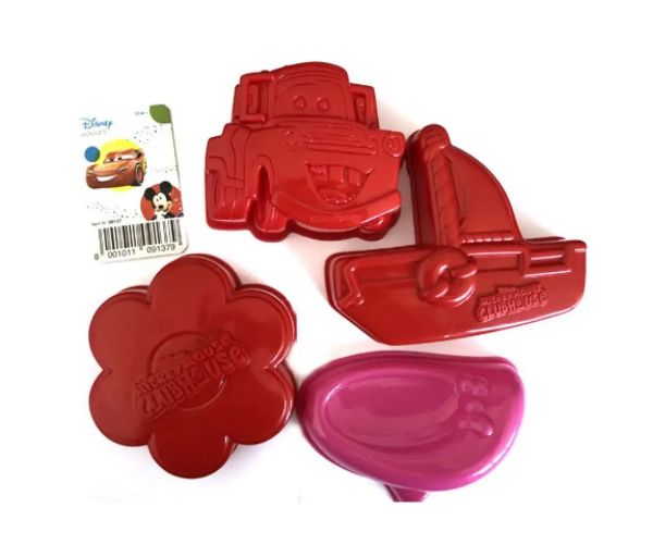 Disney Autá alebo Minnie set do pieskoviska v sieťke 4 dielny set