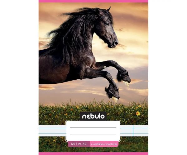 Nebulo: Koník pri západe slnka 4. ročník linajkový zošit A/5 21-32