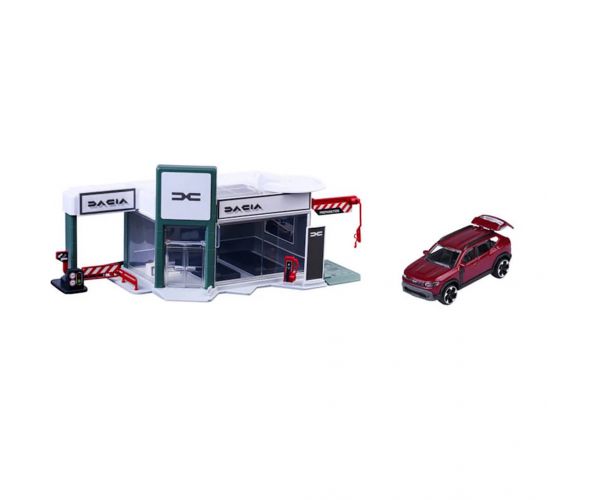 Dacia Showroom játékszett kisautóval - Dickie Toys