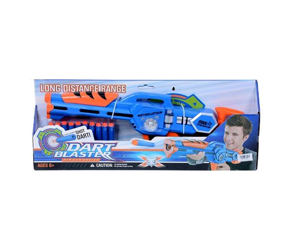 Dart Blaster: Manuális szivacslövő fegyver 10 méteres lövő távolsággal 46cm