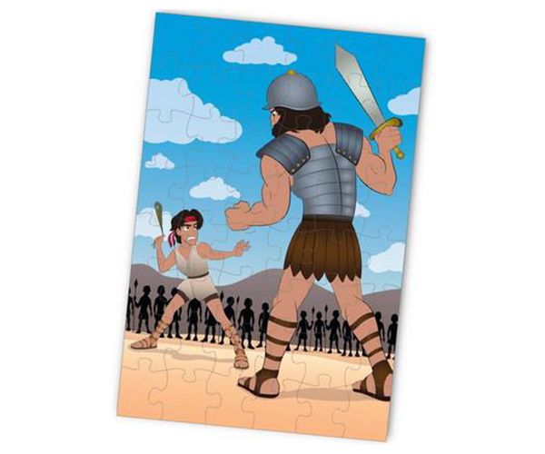 Dávid és Góliát 48db-os padló puzzle 60x90cm