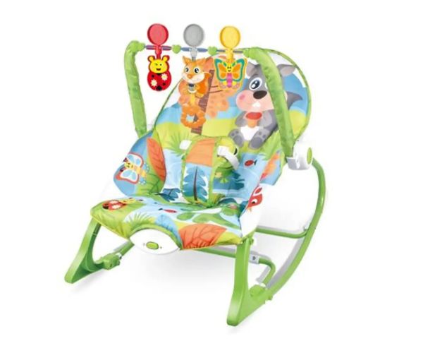 Farebná vibrujúca relaxačná stolička pre bábätká