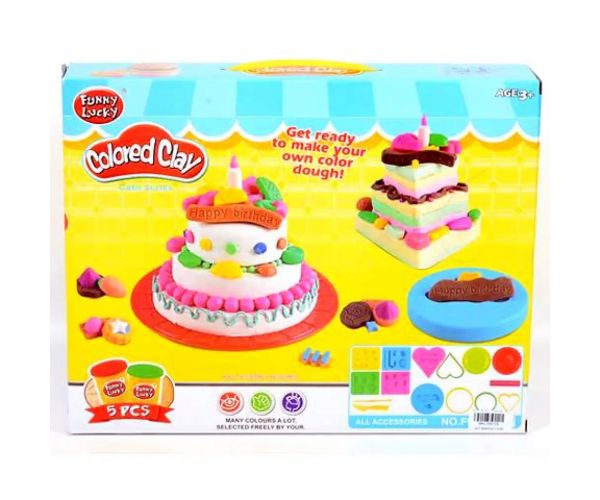 Veselá šťastná narodeninová torta modelovacia sada