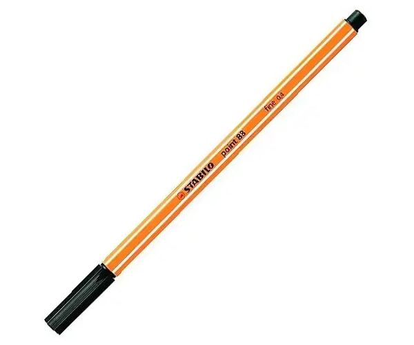Stabilo: Point 88 liner v čiernej farbe 0,4mm