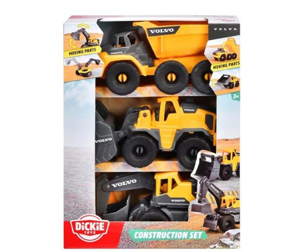 Volvo stavebné stroje 3ks sada - Dickie Toys