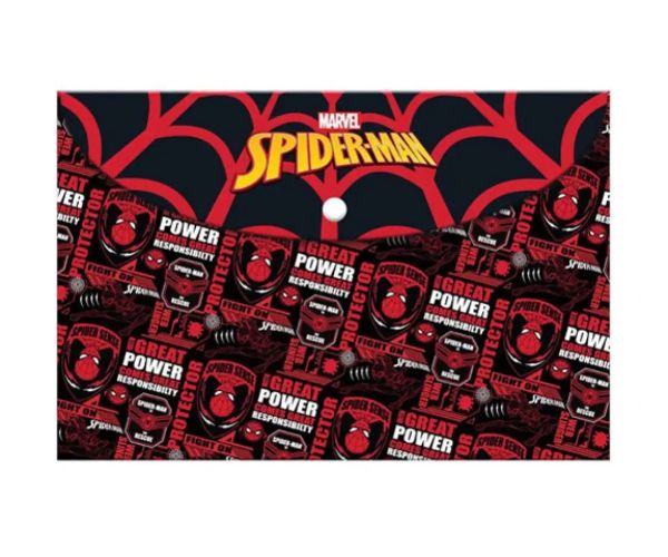 Spiderman priečinok na dokumenty A4 s patentom