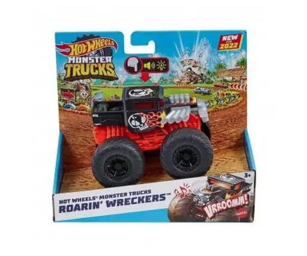 Hot Wheels: Monster Trucks Roarin Wreckers autíčko s svetlom a zvukom 1/43