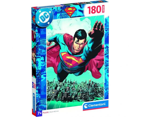 DC Comics Superman repülés a város felett 180db-os puzzle - Clementoni