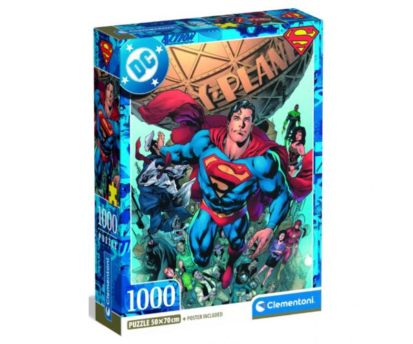 DC Superman puzzle 1000 db-os - Clementoni