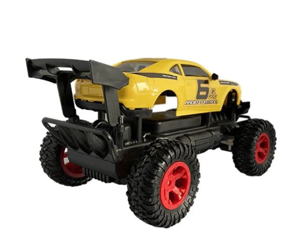RC Off-Road diaľkovo ovládané žlté Camaro s osvetlením 27 MHz 29cm 1/14 mierka